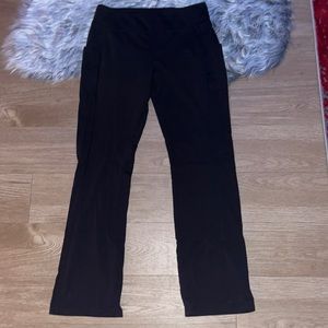Bootcut Pocket Black Leggings